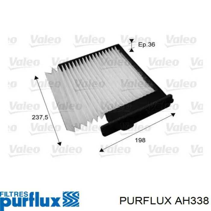 AH338 Purflux filtro de habitáculo