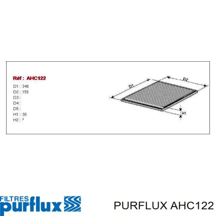 AHC122 Purflux filtro de habitáculo