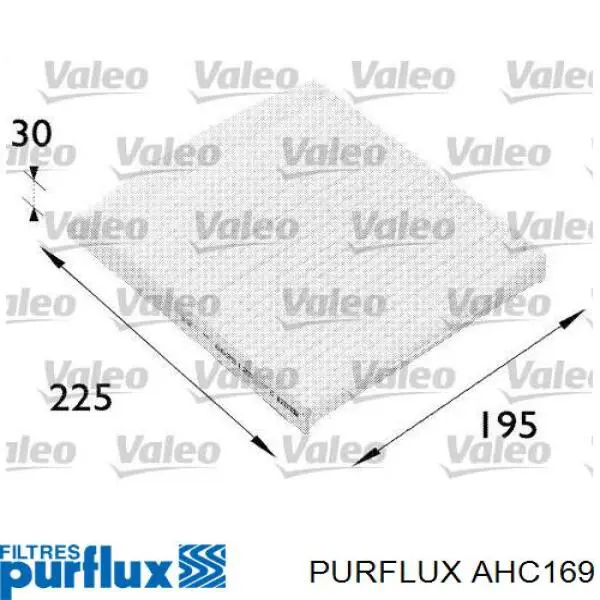 AHC169 Purflux filtro de habitáculo