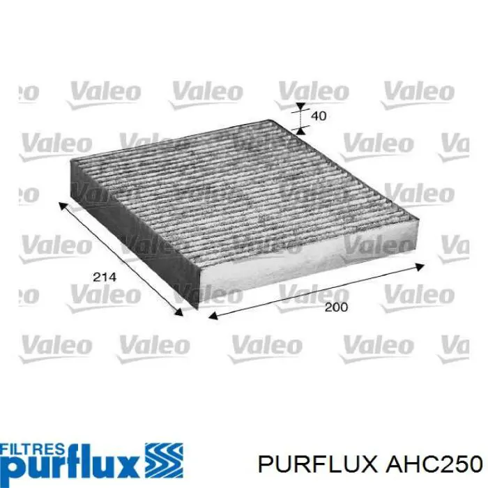 AHC250 Purflux filtro de habitáculo