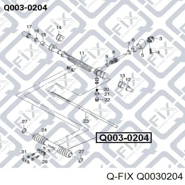 Q0030204 Q-fix fuelle, dirección