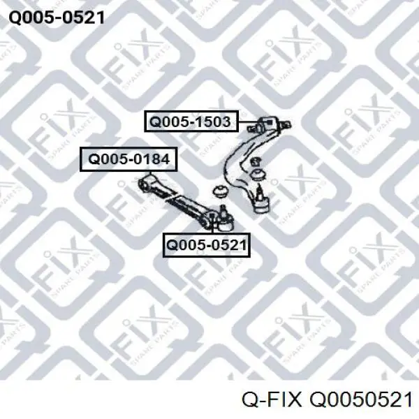 Q0050521 Q-fix silentblock de suspensión delantero inferior