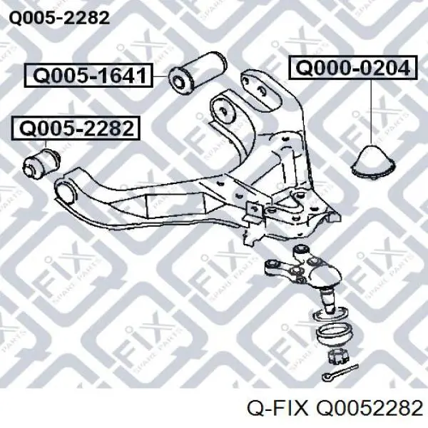 Q0052282 Q-fix silentblock de suspensión delantero inferior