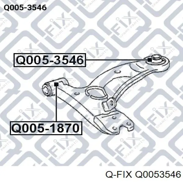 Q0053546 Q-fix silentblock de suspensión delantero inferior