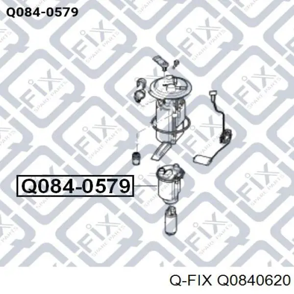 Q084-0620 Q-fix filtro combustible