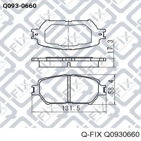 Q0930660 Q-fix pastillas de freno delanteras