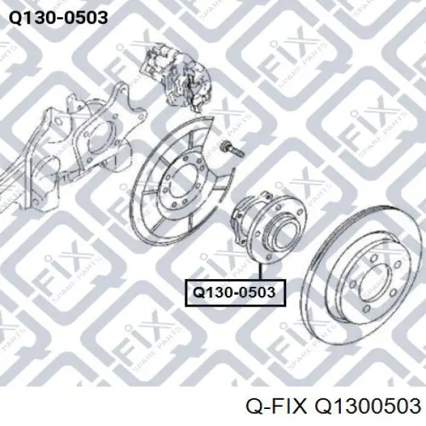 Q1300503 Q-fix cubo de rueda trasero