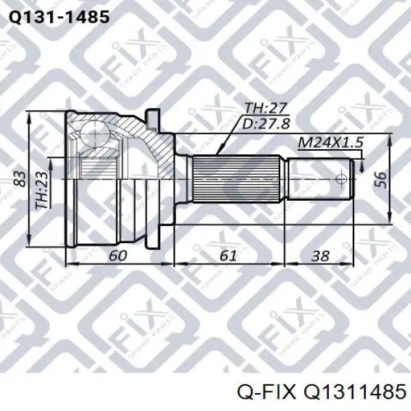 Q1311485 Q-fix junta homocinética exterior delantera