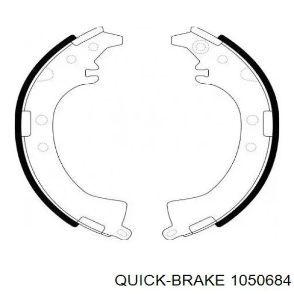  Kit de montaje, zapatas de freno traseras para Daihatsu Terios J100, J102, J122