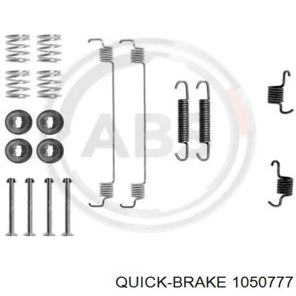 105-0777 Quick Brake kit de montaje, zapatas de freno traseras