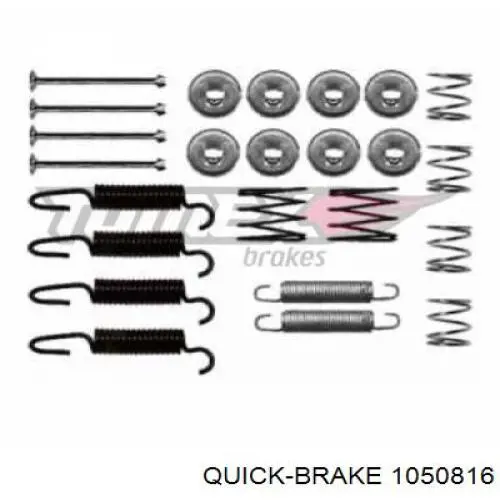 105-0816 Quick Brake kit de montaje, zapatas de freno traseras