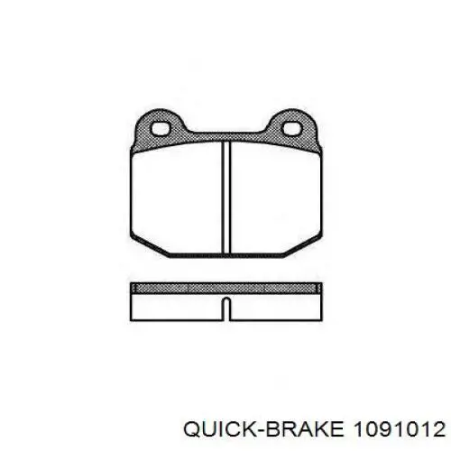 109-1012 Quick Brake juego de reparación, pastillas de frenos