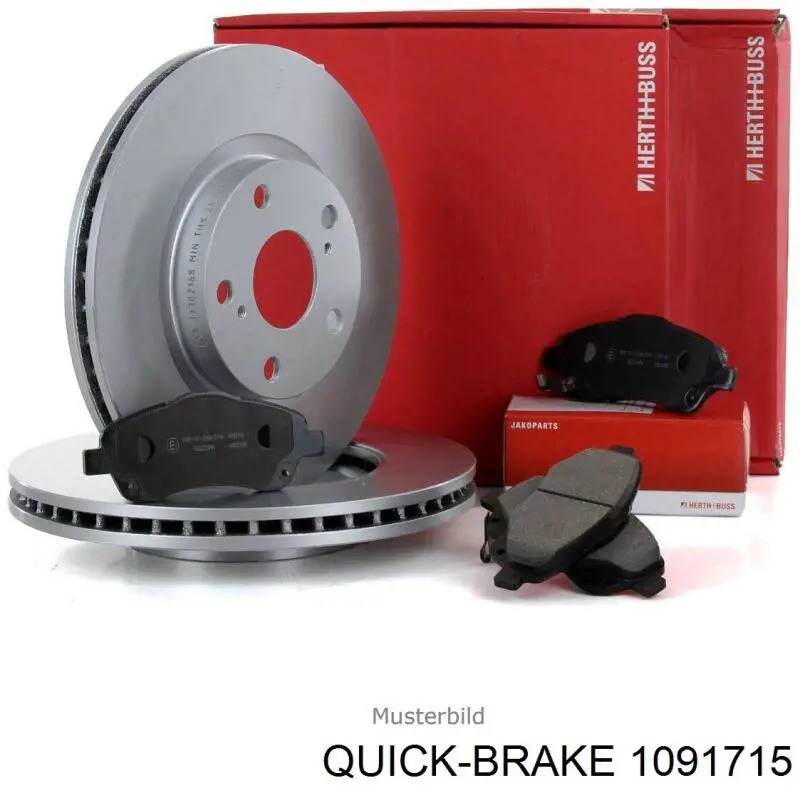 109-1715 Quick Brake conjunto de muelles almohadilla discos delanteros