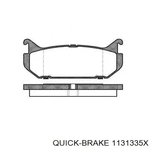 1131335X Quick Brake juego de reparación, pinza de freno trasero