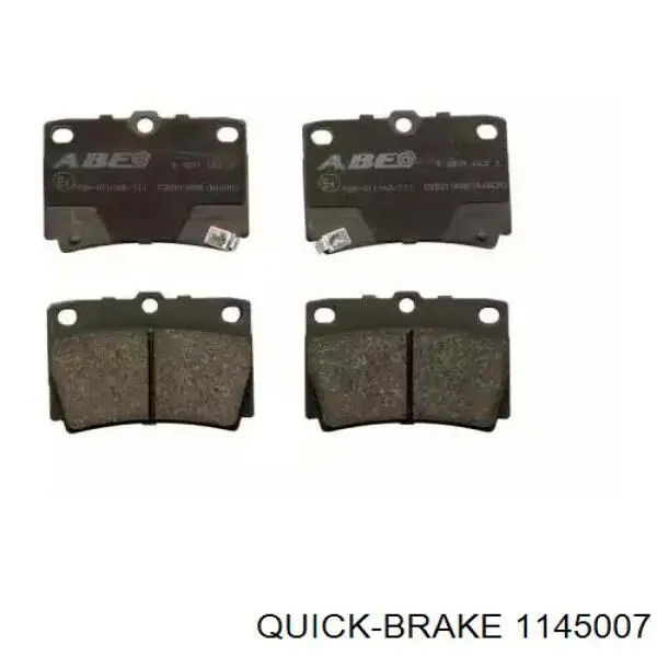 114-5007 Quick Brake juego de reparación, pinza de freno delantero