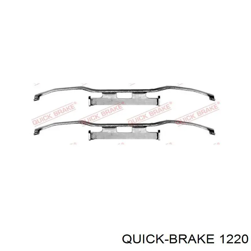 1220 Quick Brake conjunto de muelles almohadilla discos traseros