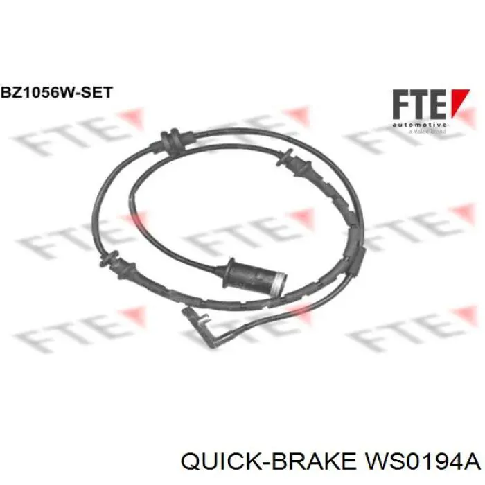 WS0194A Quick Brake contacto de aviso, desgaste de los frenos