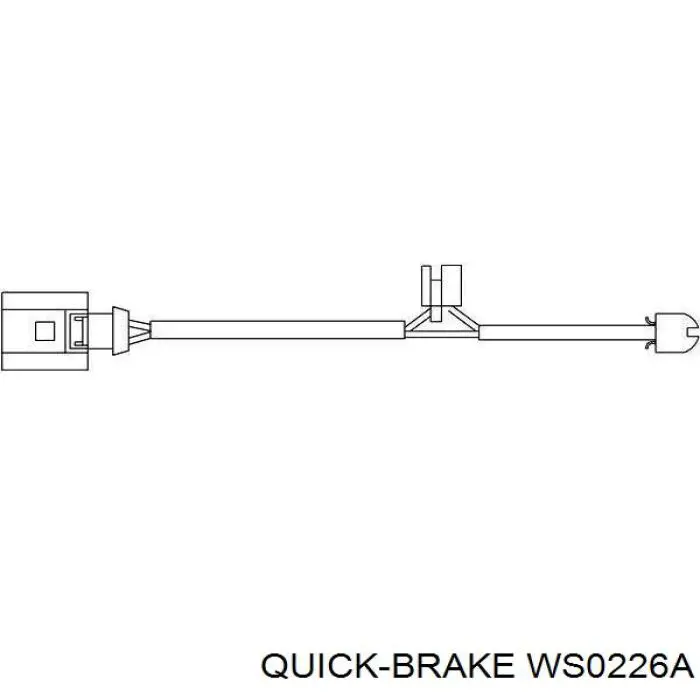 WS 0226 A Quick Brake pastillas de freno traseras