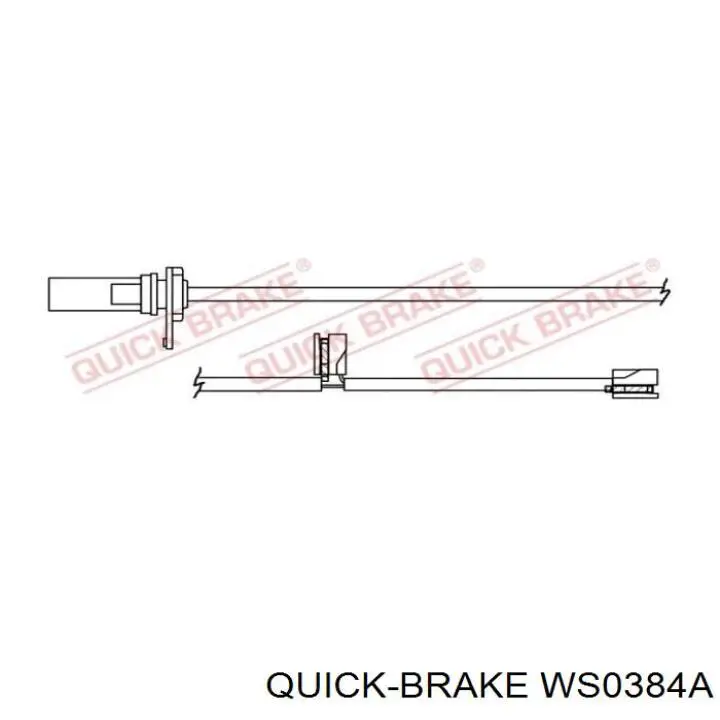 WS 0384 A Quick Brake contacto de aviso, desgaste de los frenos, delantero izquierdo