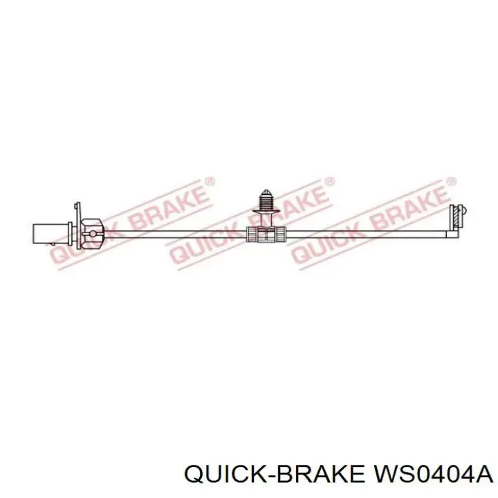 WS0404A Quick Brake contacto de aviso, desgaste de los frenos, trasero