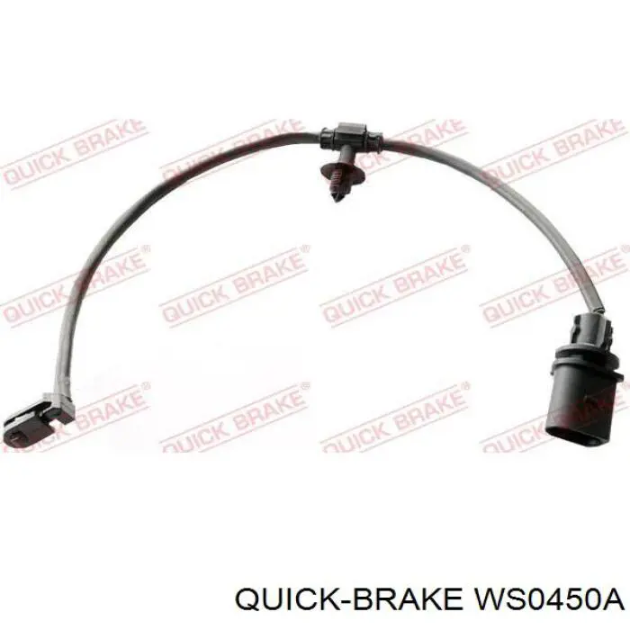 WS 0450 A Quick Brake contacto de aviso, desgaste de los frenos, trasero