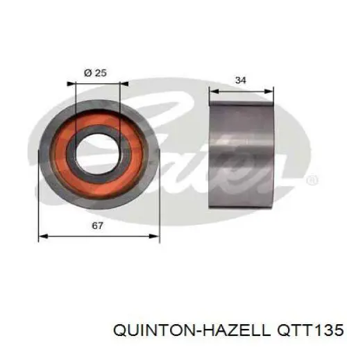  Rodillo intermedio de correa dentada para Opel Movano F9