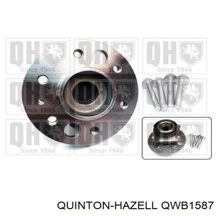 QWB1587 QUINTON HAZELL cubo de rueda trasero