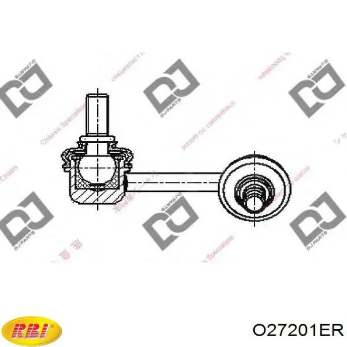 O27201ER RBI barra estabilizadora trasera derecha