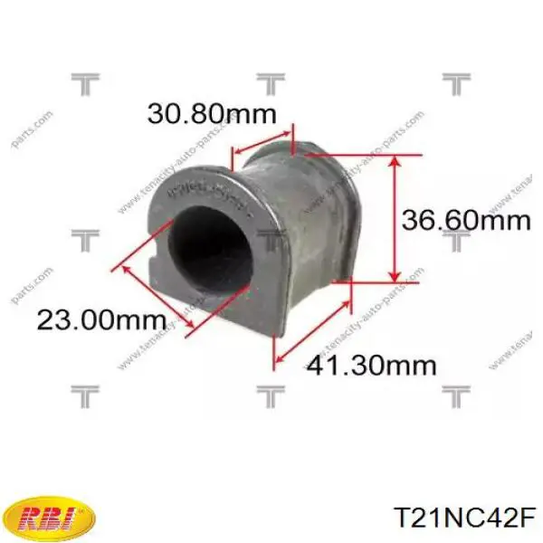 T21NC42F RBI casquillo de barra estabilizadora delantera