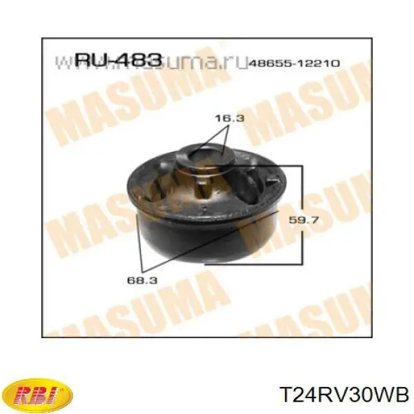 T24RV30WB RBI silentblock de suspensión delantero inferior