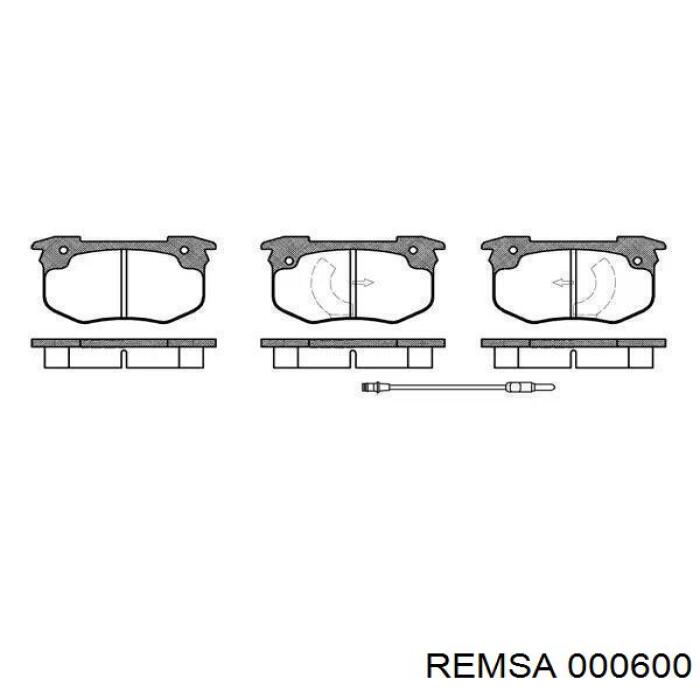 0006.00 Remsa pastillas de freno delanteras