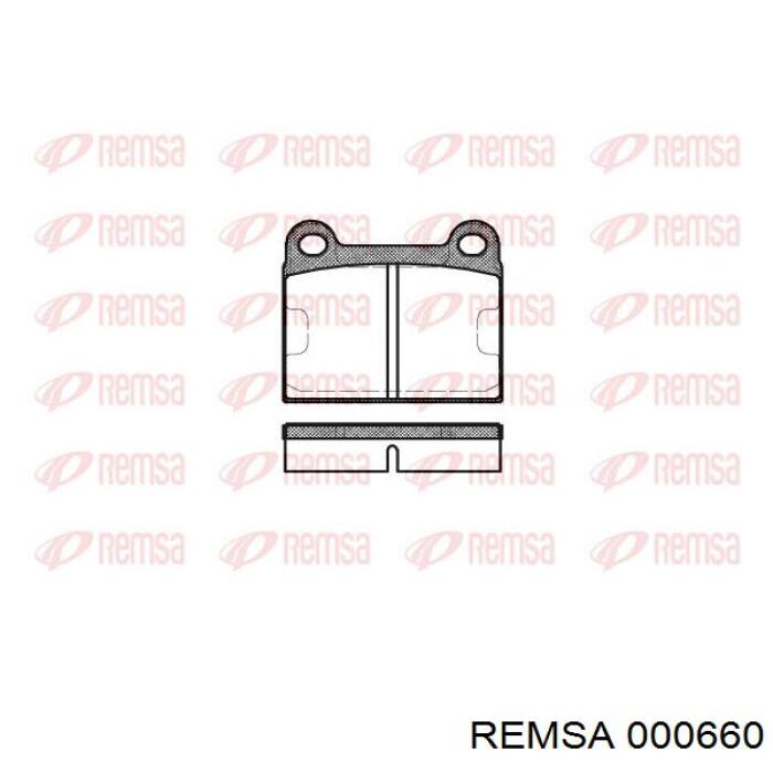 0006.60 Remsa pastillas de freno traseras