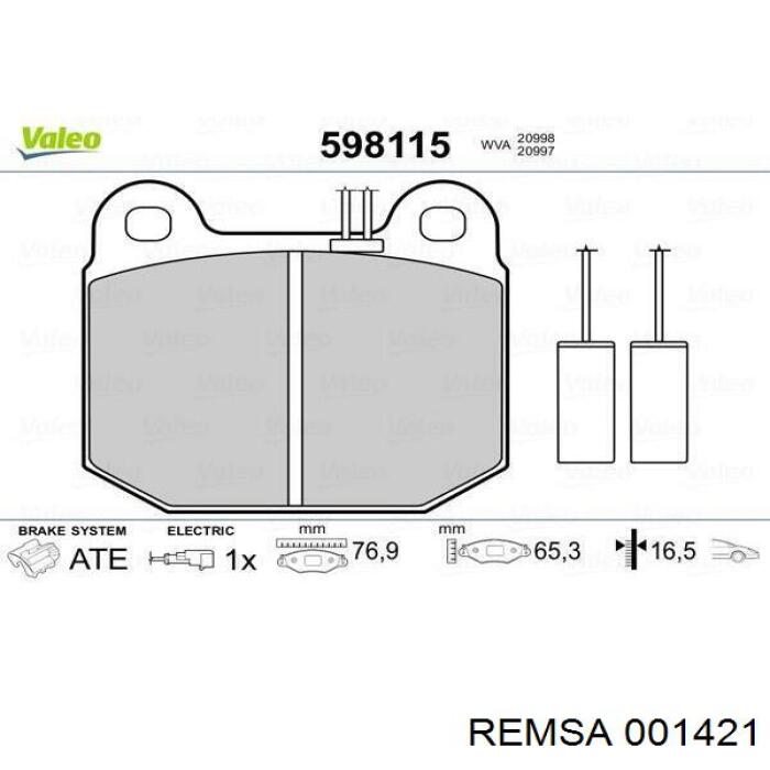 0060720645 Fiat/Alfa/Lancia pastillas de freno delanteras