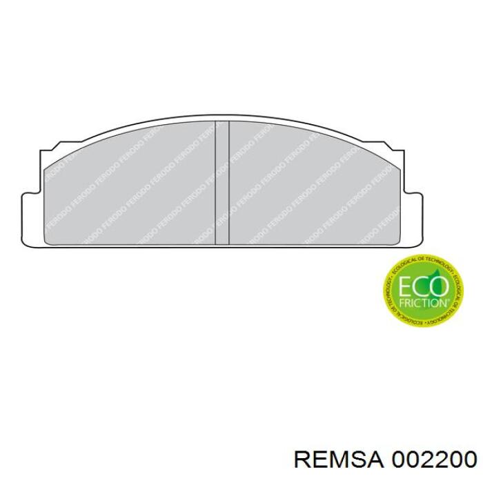 002200 Remsa pastillas de freno delanteras