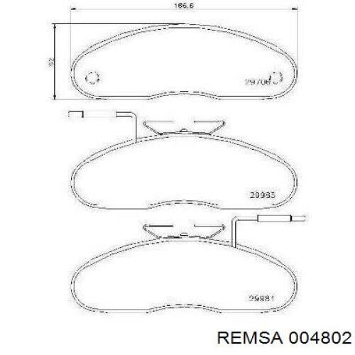 0048.02 Remsa pastillas de freno delanteras