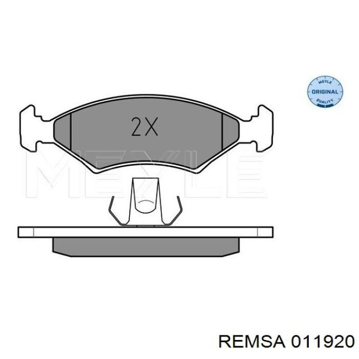 0119.20 Remsa pastillas de freno delanteras