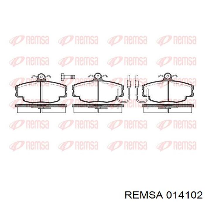 0141.02 Remsa pastillas de freno delanteras