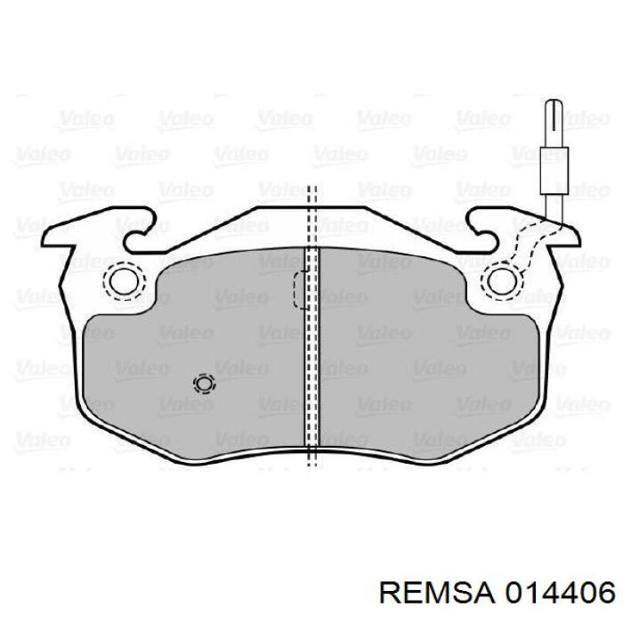 0144.06 Remsa pastillas de freno traseras