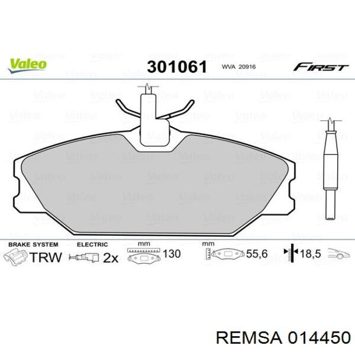 0144.50 Remsa pastillas de freno traseras