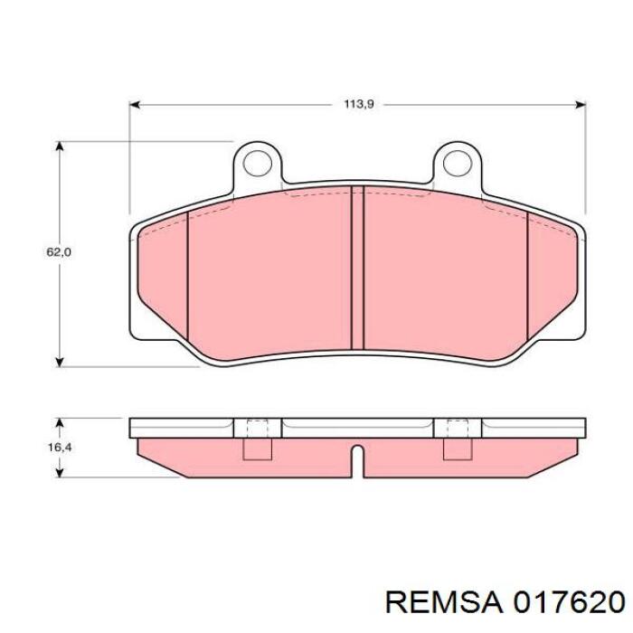 0176.20 Remsa pastillas de freno delanteras