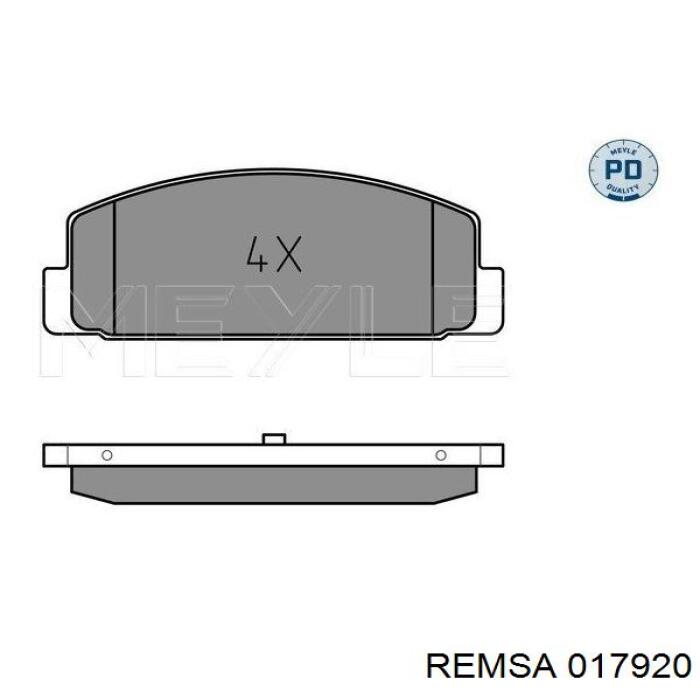 0179.20 Remsa pastillas de freno traseras