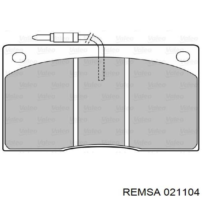 0211.04 Remsa pastillas de freno delanteras