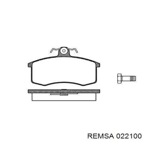 0221.00 Remsa pastillas de freno delanteras