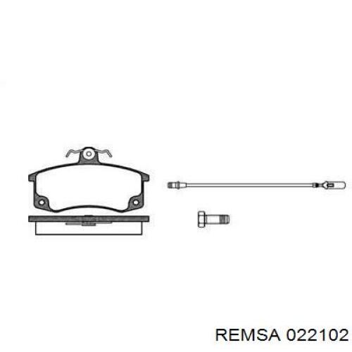 0221.02 Remsa pastillas de freno delanteras