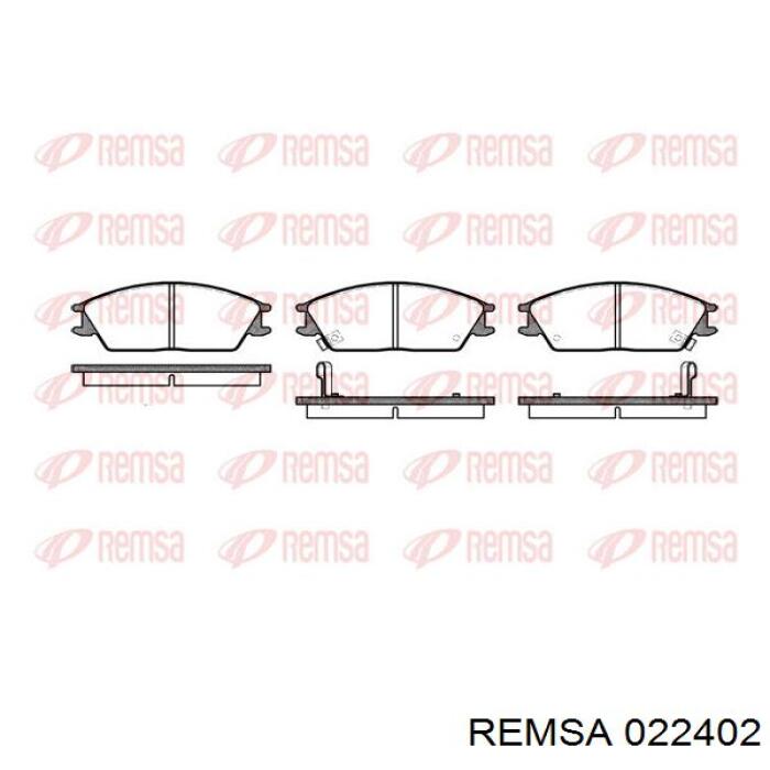 0224.02 Remsa pastillas de freno delanteras