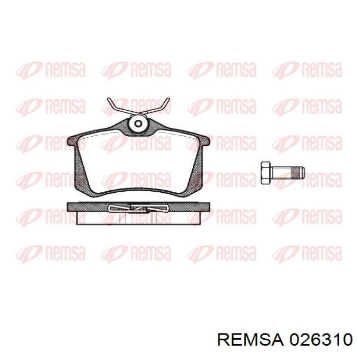 0263.10 Remsa pastillas de freno traseras