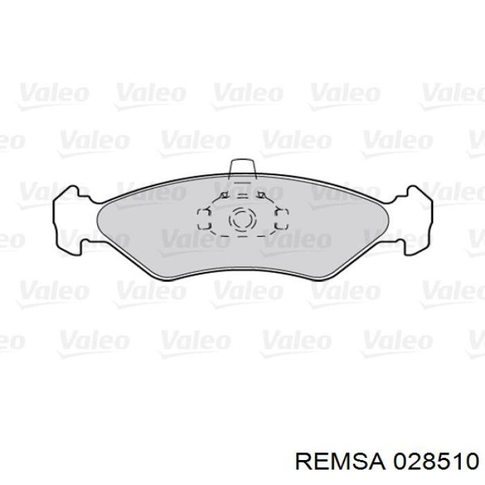 0285.10 Remsa pastillas de freno delanteras