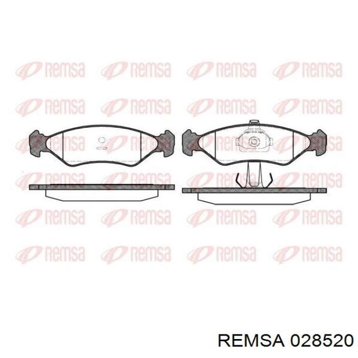 0285.20 Remsa pastillas de freno delanteras