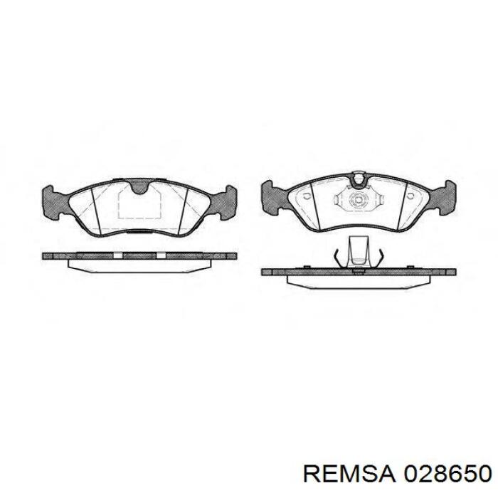 0286.50 Remsa pastillas de freno delanteras