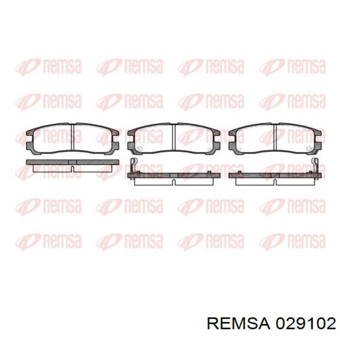 0291.02 Remsa pastillas de freno traseras